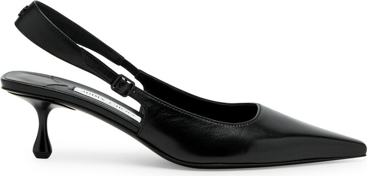 Jimmy Choo Amel 50 Slingback Leather Pumps