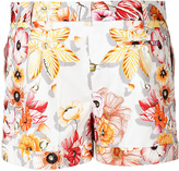 Thumbnail for your product : Ferragamo Stretch Cotton Floral Print Shorts