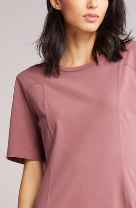 Treasure & Bond Seamed Organic Cotton T-Shirt Dress