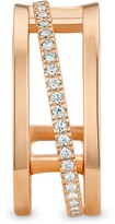 Thumbnail for your product : De Beers Jewellers 18kt rose gold diamond Horizon earrings