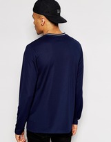 Thumbnail for your product : ASOS Skater Long Sleeve T-Shirt With Pheonix Print In Mesh Fabric