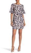 Thumbnail for your product : Brinker & Eliza Bell Sleeve Patterned Shift Dress