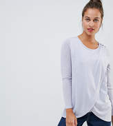Thumbnail for your product : New Look Maternity Nursing Long Sleeve Wrap Top