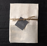 Thumbnail for your product : Restoration Hardware Belgian Linen Metallic Guest Towels (Set of 2)