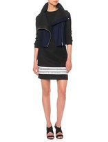 Thumbnail for your product : Yigal Azrouel Navy Novelty Leather Jacket