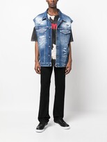 Thumbnail for your product : DSQUARED2 Ripped Denim Vest