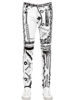 Thumbnail for your product : Printed Stretch Cotton Denim Jeans