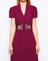 Thumbnail for your product : Jarlo Kelly Maxi Dress With Cap Sleeve and Lace Insert