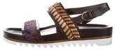 Thumbnail for your product : Ferragamo Leather Buckle Strap Sandals