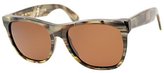 Thumbnail for your product : Super 2GJ Classic Acqua Santa Brown Marble Plastic Rectangle Sunglasses Brown Ziess Lens
