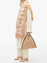 Thumbnail for your product : Acne Studios Toronty Logo-jacquard Wool-blend Scarf - Beige