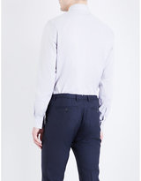 Thumbnail for your product : HUGO BOSS Slim-fit dash-print cotton shirt