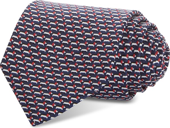 Ferragamo Silk Classic Dog Tie