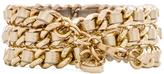 Thumbnail for your product : Ettika Leather and Chain ID Bracelet
