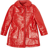 Thumbnail for your product : Gucci Crackle patent trench coat 12-18 months
