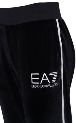 EA7 Emporio Armani Logo Velour Sweatpants