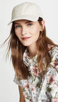 Thumbnail for your product : Madewell Linen Baseball Hat with Leather Trim