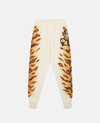 Stella McCartney Tiger Print Sweatpants, Woman, Magnolia