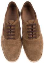 Thumbnail for your product : Brunello Cucinelli Suede Lace-Up Oxfords