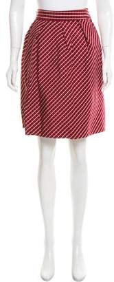 Lela Rose Knee-Length Silk Skirt
