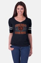 Thumbnail for your product : 47 Brand 'Bears' Stripe V-Neck Graphic Tee (Juniors)