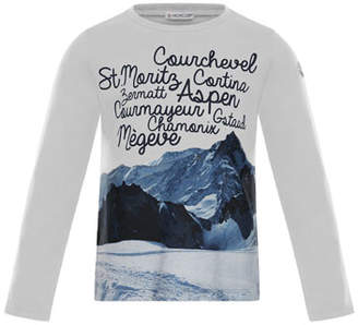 Moncler Maglia Long-Sleeve Graphic T-Shirt, Size 4-6
