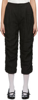 Thumbnail for your product : Renli Su Black Cropped Linen Trousers