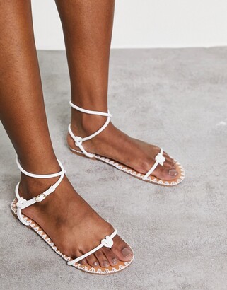 white designer sandals