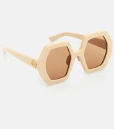 Thumbnail for your product : Gucci Hexagonal sunglasses