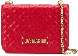 Love Moschino Quilted Flap Shoulder Bag