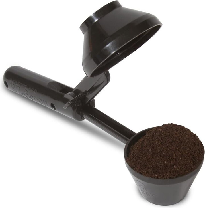 Unbranded Scoop | 2-in-1 Coffee Scoop and Funnel for Single-Serve Refillable Capsules, 2 Tablespoon Portioned Coffee Scooper