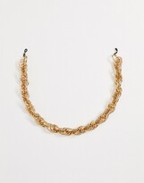 Thumbnail for your product : ASOS DESIGN chunky twisted sunglasses chain