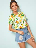 Thumbnail for your product : Shein Fruit Print Tee