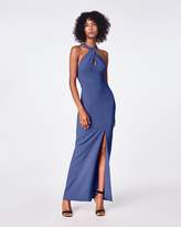 Thumbnail for your product : Nicole Miller Techy Crepe Halter Dress