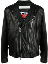 Thumbnail for your product : Giorgio Brato Leather Biker Jacket