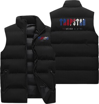 ジャケット・アウター Trapstar down vest-black Men's Vests Men Sleeveless Trapstar Jackets Vest t