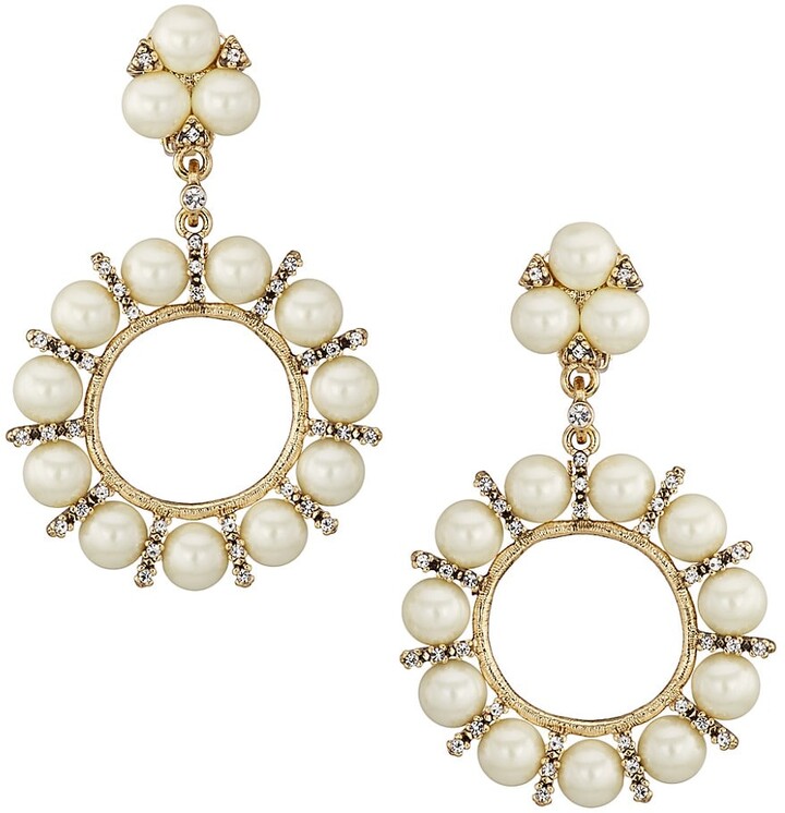 Daesar Gold Plated Earrings Womens Stud Earrings White Rhinestone Earring Maple Leaf Teardrop Earrings 