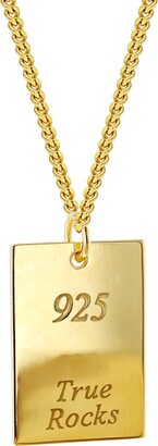 True Rocks Access All Areas Pass Pendant 18Kt Gold Plated