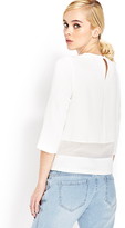 Thumbnail for your product : Forever 21 Matelasse Panel Blouse