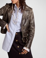 Thumbnail for your product : Golden Goose Golden Bull Leather Jacket