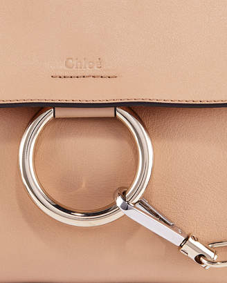 Chloé Faye Day Small Pebbled Ring Shoulder Bag