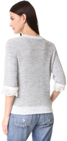 Thumbnail for your product : Clu Textured Sweater with Lace
