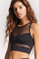 Thumbnail for your product : Forever 21 High Impact - Sheer Panel Sports Bra