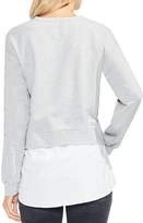 Thumbnail for your product : Vince Camuto Layered Look Tie Waist Sweatshirt