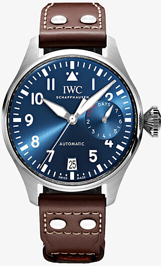 IWC Mens Big Pilot's 46mm Le Petit Prince Stainless Steel Automatic Watch