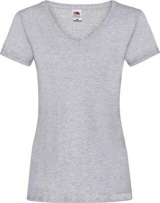 Fruit of the Loom Women's V-neck Valueweight T Shirt