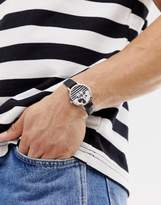 Thumbnail for your product : Disney mickey mouse stripe watch in black/white