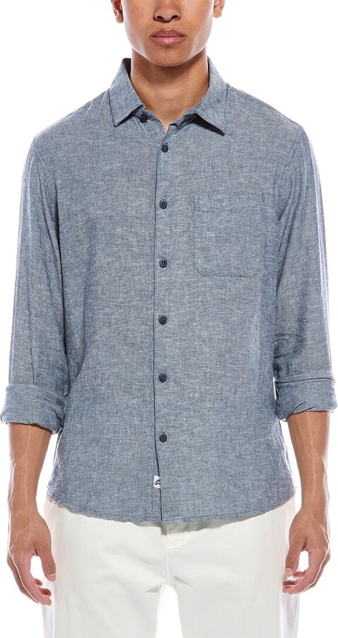 Mr.Swim Mr. Swim Linen-Blend Shirt