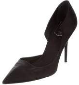 Thumbnail for your product : Roger Vivier Satin Semi D'Orsay Pumps