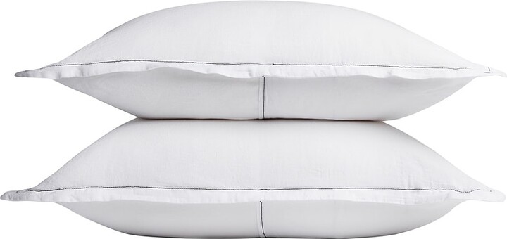 Parachute Heirloom Tencel Linen Sham Set in White